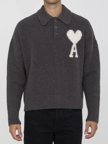 Ami De Coeur Polo Sweater - Ami Alexandre Mattiussi - Modalova