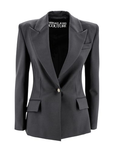 Blazer With Baroque Buckle - Versace Jeans Couture - Modalova