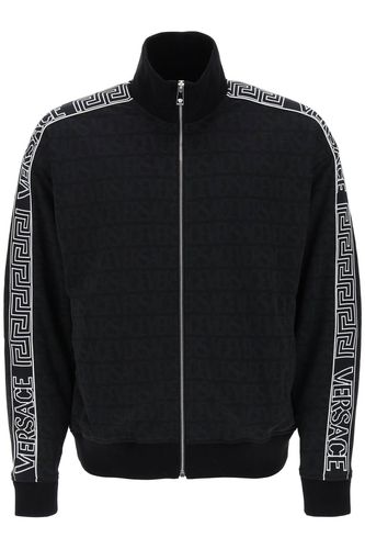 Techno Allover Track Sweatshirt - Versace - Modalova