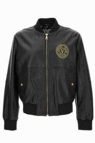 Leather Jacket - Versace Jeans Couture - Modalova