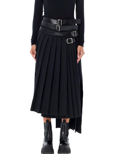 Pleated Belted Long Skirt - Junya Watanabe - Modalova