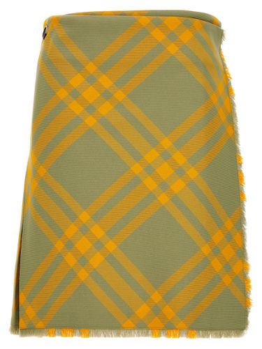 Burberry Check Kilt Skirt - Burberry - Modalova