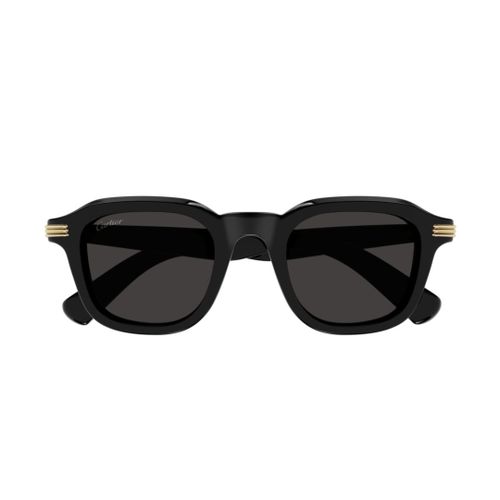 Ct0536s001 Black Black Grey - Cartier Eyewear - Modalova