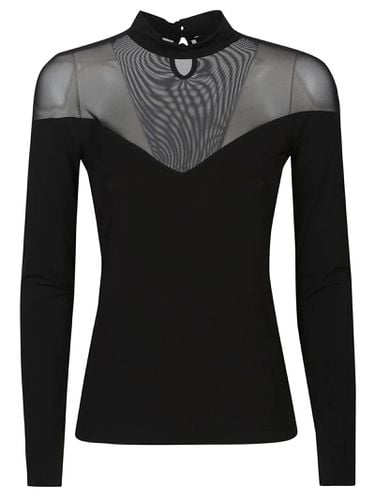 Long Sleeve V-neck Top - Federica Tosi - Modalova