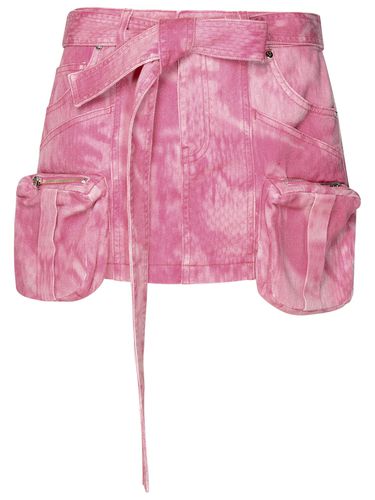 Blumarine Pink Cotton Mini Skirt - Blumarine - Modalova