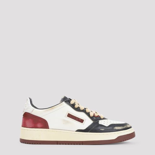 Super Vintage Multicolor Low Top Sneakers With Logo Detail In Leather Man - Autry - Modalova