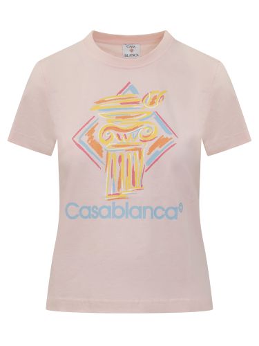 Casablanca Diamond Column T-shirt - Casablanca - Modalova