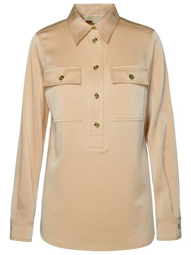 Gold Triacetate Shirt - MICHAEL Michael Kors - Modalova