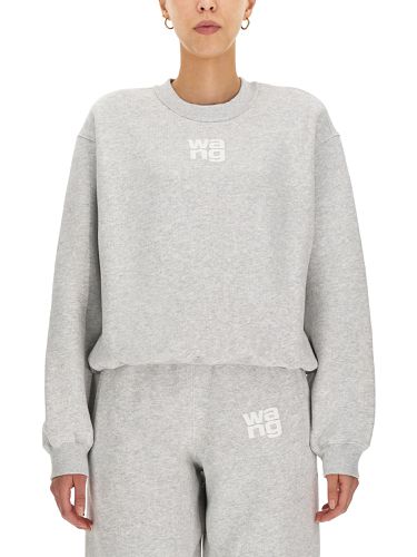 Sweatshirt With Embossed Logo - Alexander Wang - Modalova