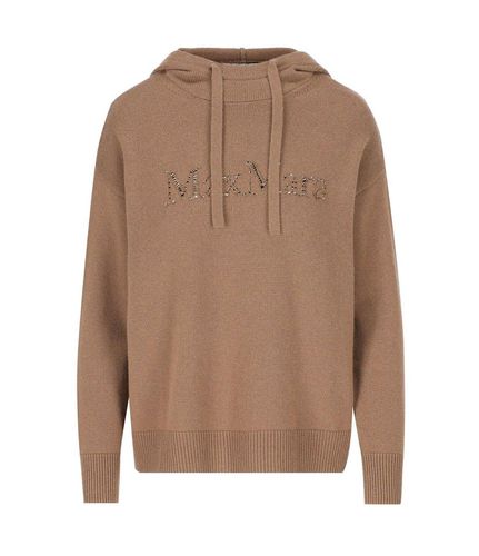 Logo Embellished Knitted Hoodie - 'S Max Mara - Modalova