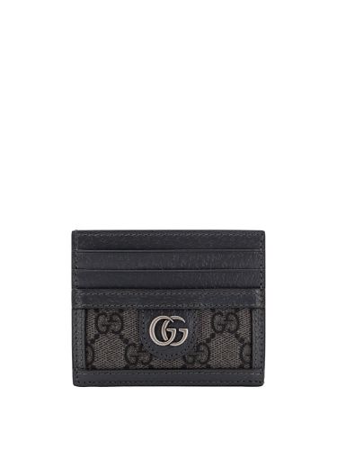 Gg Supreme Fabric Card Holder /black - Gucci - Modalova