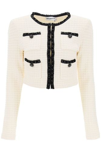 Self-portrait Sequin Knit Cardigan - self-portrait - Modalova