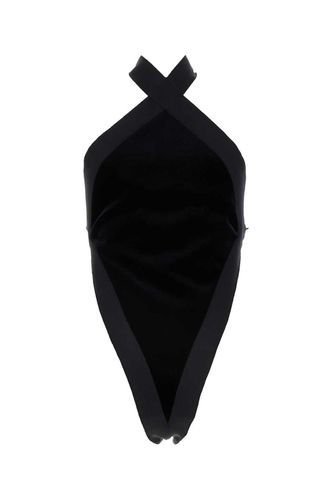 Sleeveless Velvet Bodysuit - Saint Laurent - Modalova