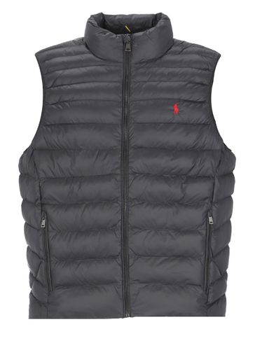 Quilted Vest With Logo - Polo Ralph Lauren - Modalova