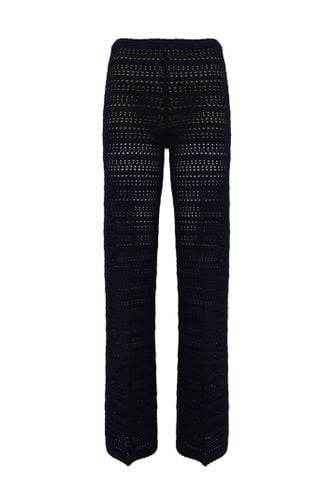 Perforated Viscose Knit Trousers - TwinSet - Modalova