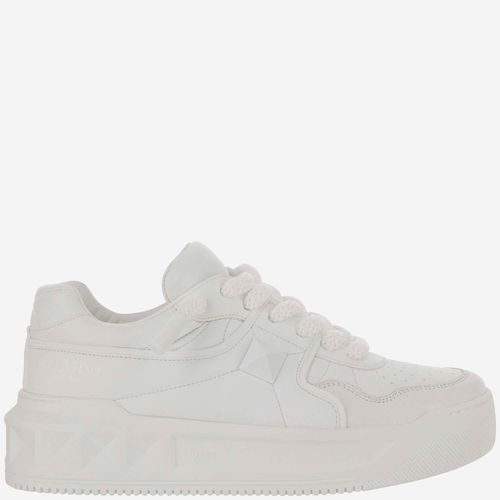 White Nappa Leather One Stud Xl Sneakers - Valentino Garavani - Modalova