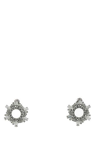 Embellished Metal Mini Begum Earrings - Amina Muaddi - Modalova