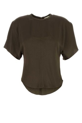 Brown Satin Karlita Top - Isabel Marant - Modalova