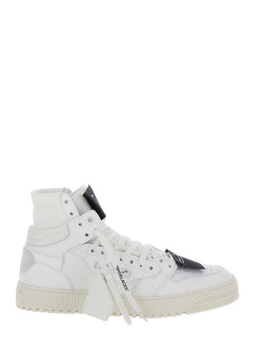 Off- 3.0 Off Court High Top Sneakers With Iconic Zip Tie In Leather And Canvas Man - Off-White - Modalova