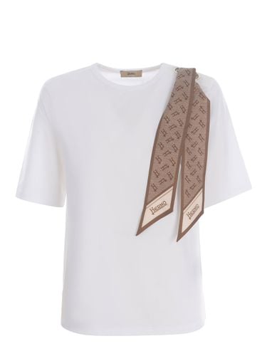 T-shirt foulard Made Of Cotton Jersey - Herno - Modalova