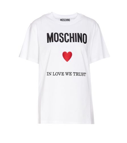 Moschino Love We Trust T-shirt - Moschino - Modalova