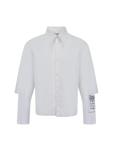 Number Printed Layered Shirt - MM6 Maison Margiela - Modalova