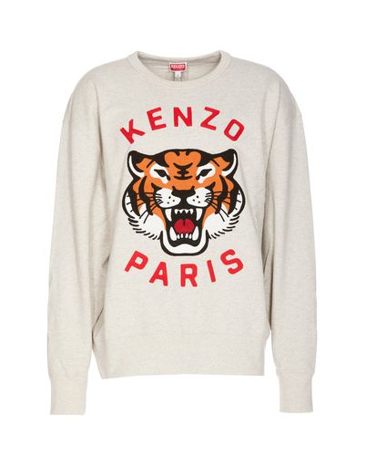 Lucky Tiger Embroidered Oversize Sweatshirt - Kenzo - Modalova