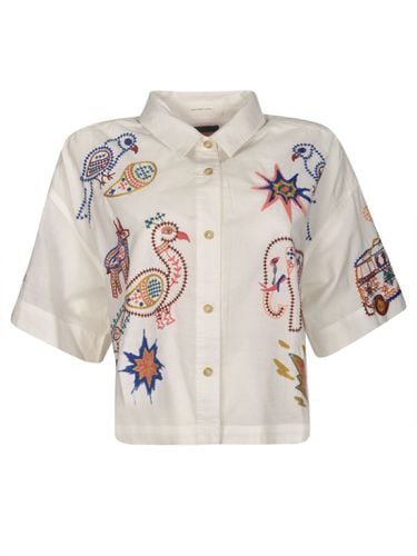 Mother Cropped Embroidered Shirt - Mother - Modalova