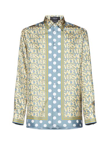 Versace Shirt In Silk Twill - Versace - Modalova