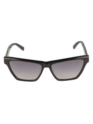 Ysl Plaque Square Frame Sunglasses - Saint Laurent Eyewear - Modalova