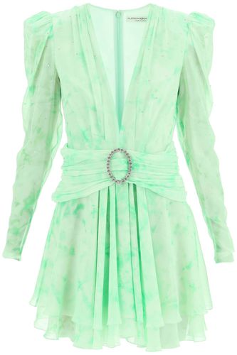 Alessandra Rich Silk Mini Dress - Alessandra Rich - Modalova