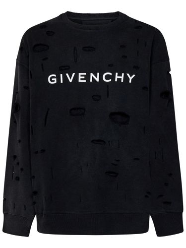 Givenchy Oversized Holes Sweatshirt - Givenchy - Modalova
