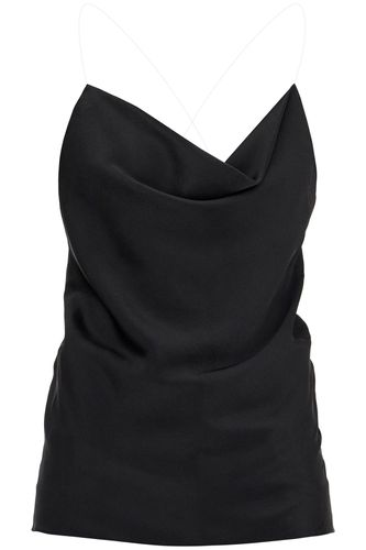 Satin Top With Draped Neckline And Low - Y/Project - Modalova