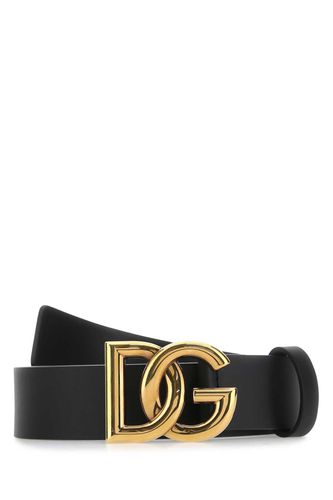 Dolce & Gabbana Black Leather Belt - Dolce & Gabbana - Modalova