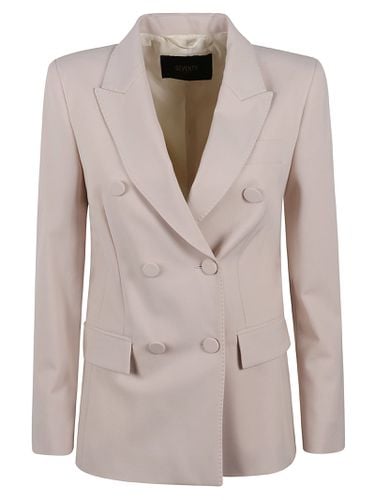 Double-breasted Fitted Blazer - Seventy - Modalova