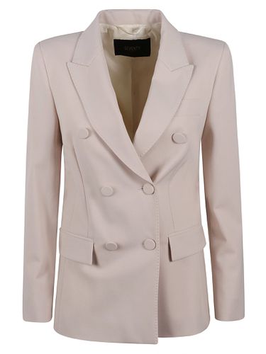 Double-breasted Fitted Blazer - Seventy - Modalova