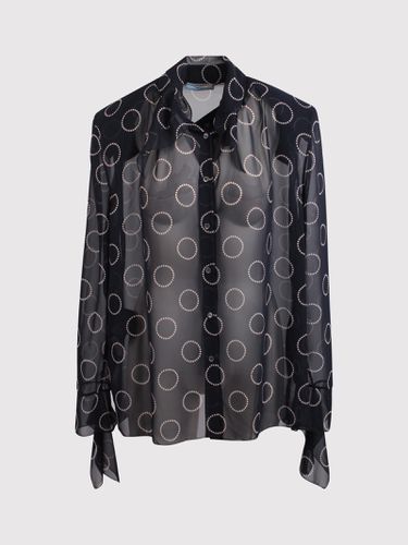 Prada Georgette Shirt With Print - Prada - Modalova