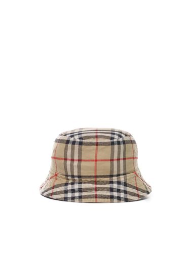 Vintage Check Bucket Hat In Cotton - Burberry - Modalova