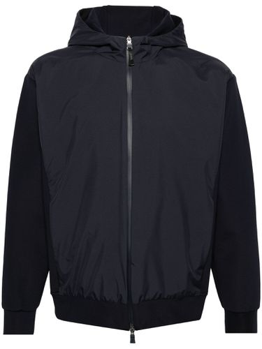 Herno Navy Blue Hooded Jacket - Herno - Modalova