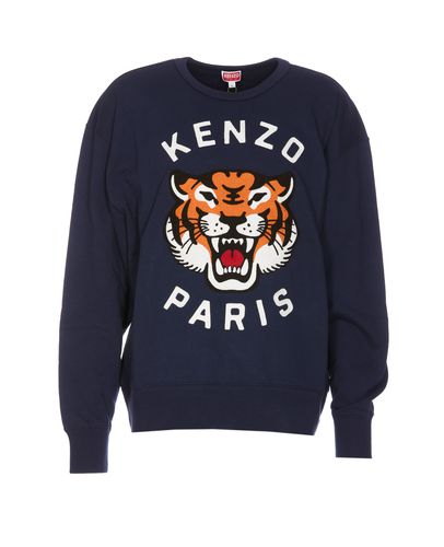 Lucky Tiger Embroidered Oversize Sweatshirt - Kenzo - Modalova