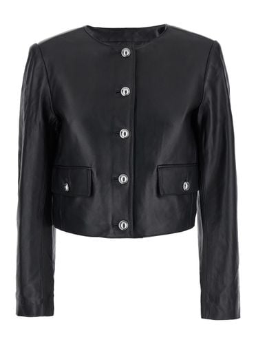 Cllrless Leather Jkt - MICHAEL Michael Kors - Modalova