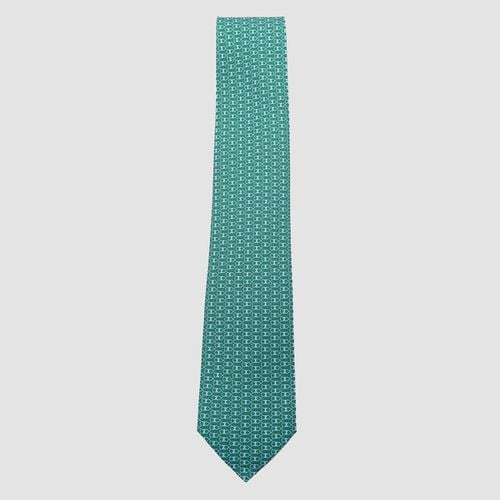 Ferragamo Green Silk Tie - Ferragamo - Modalova