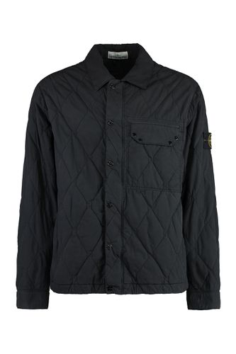 Quilted Jacket With Snaps - Stone Island - Modalova