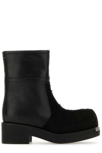 Round Toe Ankle Boots - MM6 Maison Margiela - Modalova