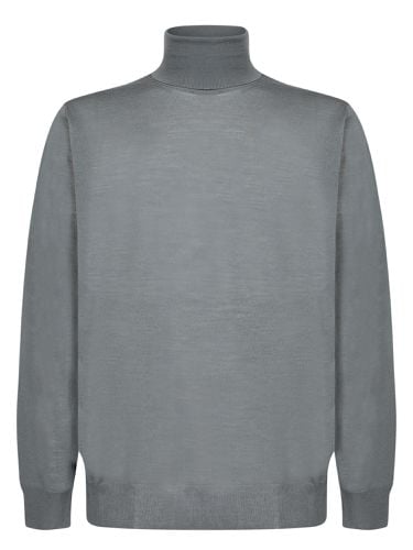 Sugar Paper High Neck Wool Sweater - Canali - Modalova