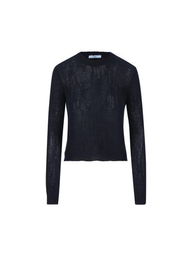 Prada Crewneck Knitted Jumper - Prada - Modalova