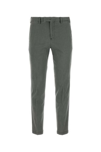 Grey Stretch Cotton Blend Pant - PT Torino - Modalova