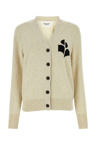 Cotton And Wool Cardigan With Melange Effect - Marant Étoile - Modalova