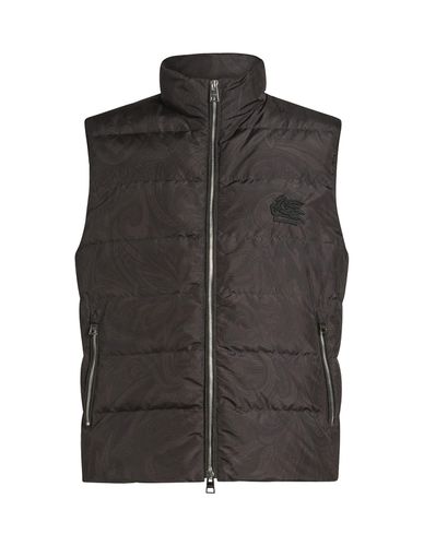 Navy Gilet With Paisley Print - Etro - Modalova