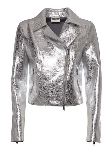 Parosh Silver Biker Jacket - Parosh - Modalova